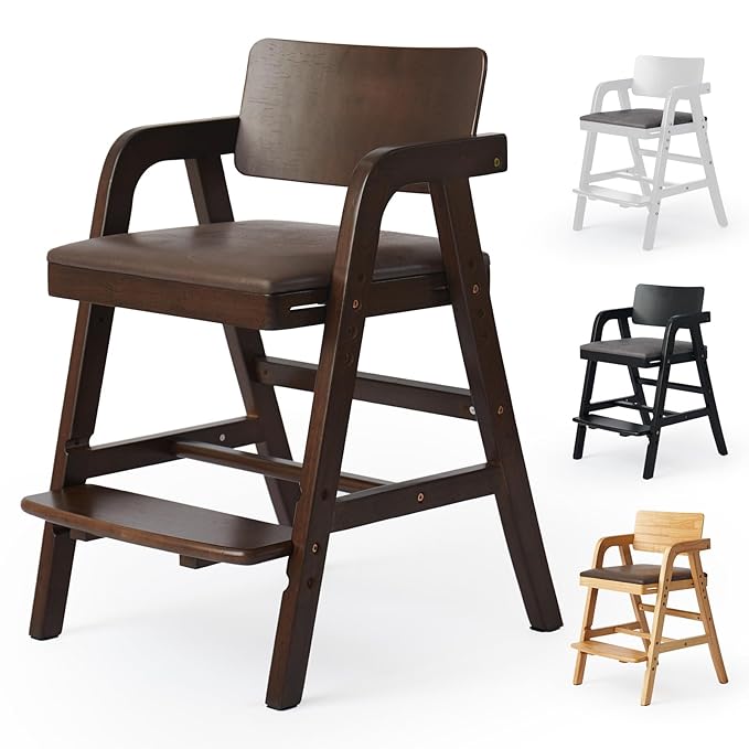 Solid Wood high Chairs for Toddlers, High Chair Grows by Leesinwing