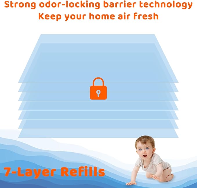Diaper Pail Refills Bags Compatible - Image 2