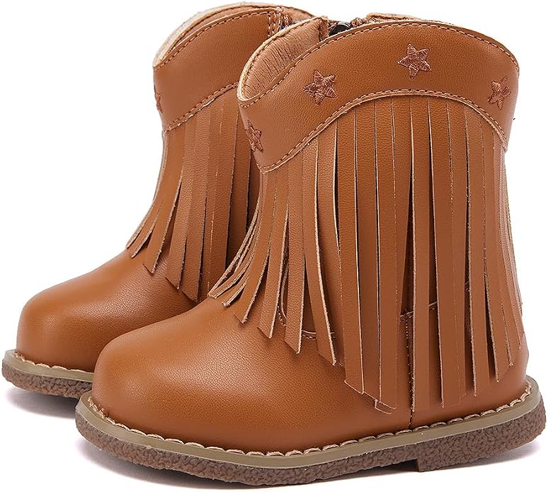 BMCiTYBM Baby Cowboy Cowgirl Boots Infant Western Shoes Boys Girls Round Toe by BMCiTYBM