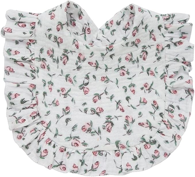 4 PACK Solid Muslin Baby Drool Bibs Set - Image 3