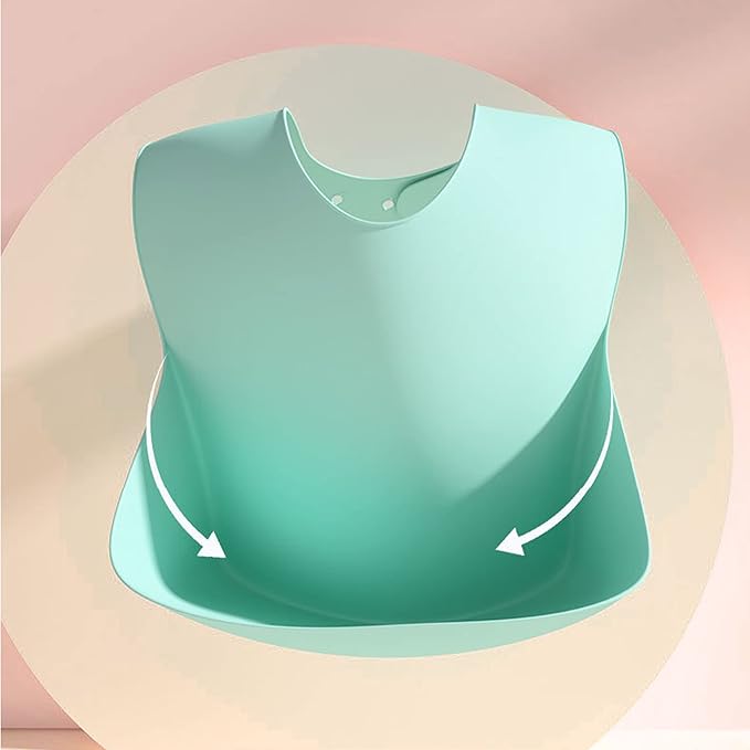 Silicone Bibs for Babies and Toddlers 2 Sets Feeding Bibs for Boy and Girl - Image 4