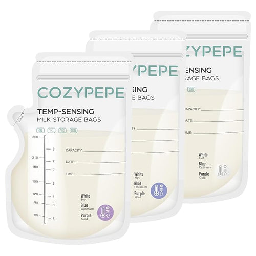 100 Pcs Breastmilk Storage Bags, 8Oz Breast Milk Storing Bag by COZYPEPE