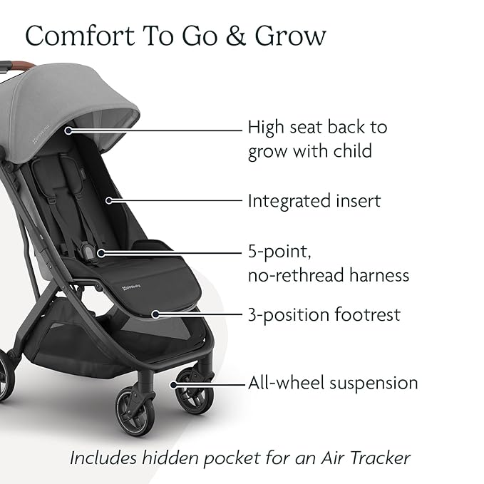 UPPAbaby Minu V3 Travel Stroller | Lightweight + Compact Design | One-Hand Fold - Image 5