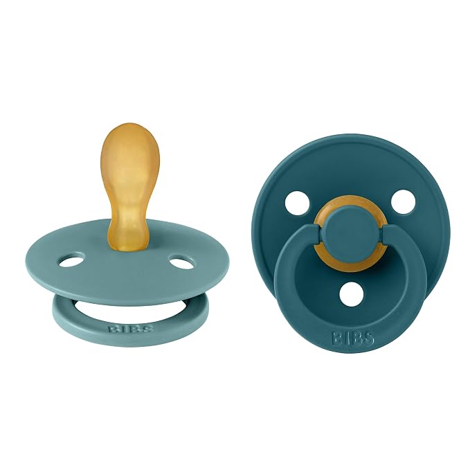 BIBS Pacifiers 6-18 Months | Colour Collection 2-Pack | BPA-Free Symmetrical by BIBS