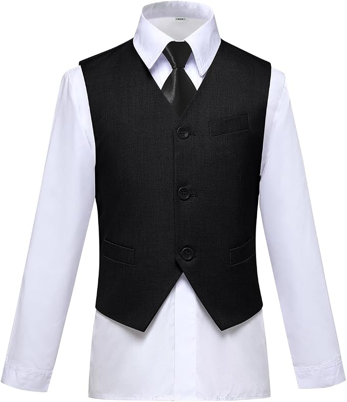 Visaccy Boys Suits Slim Fit Dress Clothes Ring Bearer Outfit - Image 3