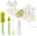 Portable Baby Bottle Brush Set, 7-in-1 Travel Baby Bottle Cleaning Kit by Lijroavy