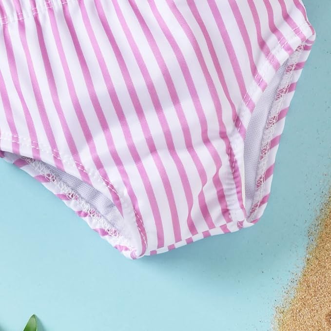 Aalizzwell Toddler Baby Girl Bathing Suit Two Piece Swimsuit Bikini Beach Wear - Image 6
