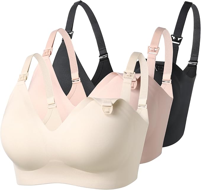 Momcozy Nursing Bras for Breastfeeding, YN21 Seamless Ultra Comfort Maternity by Momcozy