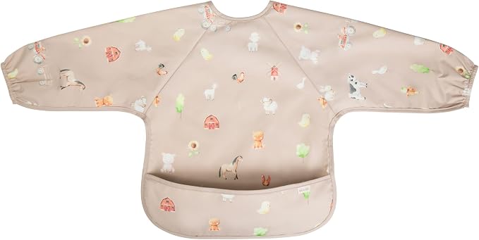 Ali+Oli Smock Bibs for Babies, BPA-Free Oeko-Tex Certified, Waterproof Baby - Image 3