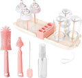 Portable Baby Bottle Brush Set, 7-in-1 Travel Baby Bottle Cleaning Kit by Lijroavy