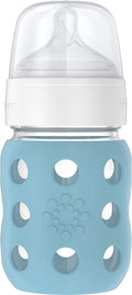 Lifefactory 8-Ounce Wide Neck Glass Baby Bottle by Lifefactory