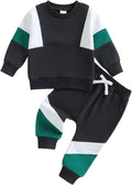 Kupretty Toddler Baby Boy Fall Winter Clothes Color Block Long Sleeve by Kupretty