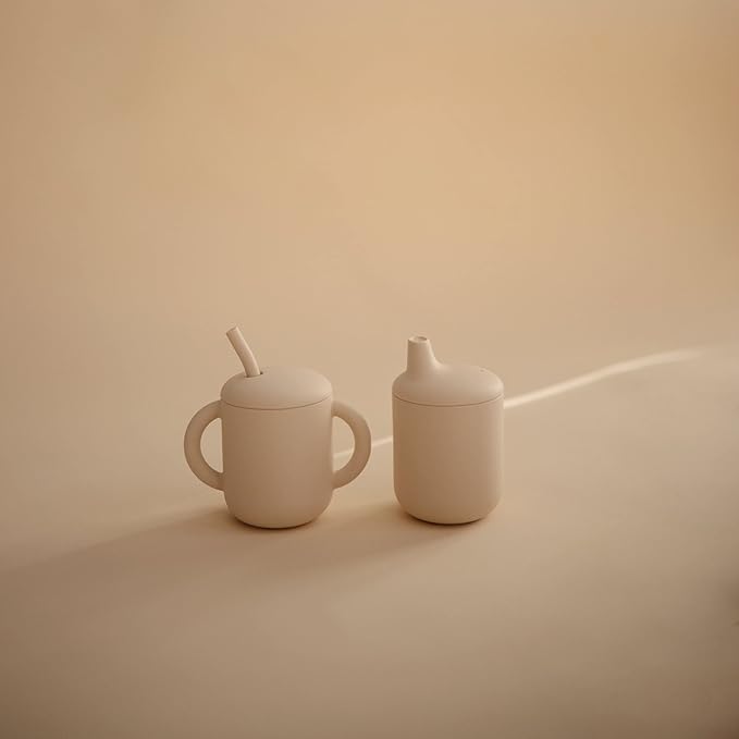 mushie 100% Silicone Training Cup & Straw - Image 2