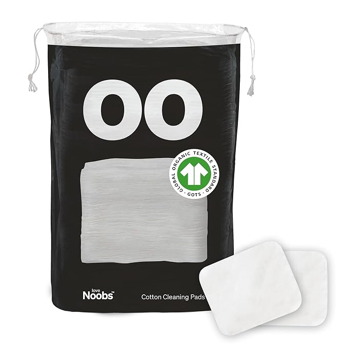 Baby Cotton Pads for Diaper Change by LoveNoobs, Ultra Soft 100% Organic Extra by LoveNoobs%C2%AE
