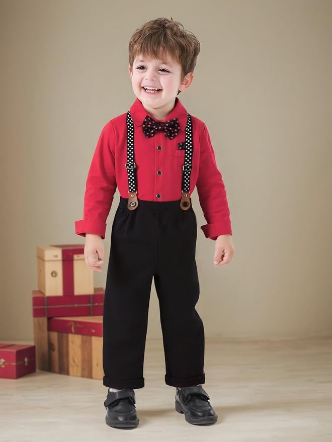 Boarnseorl Baby Boys Pants Sets, Toddler Gentleman Outfits, Infant Long Sleeve - Image 2