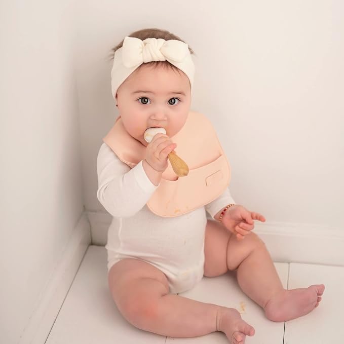 Vegan Leather Easy Clean Baby Bibs - Image 8