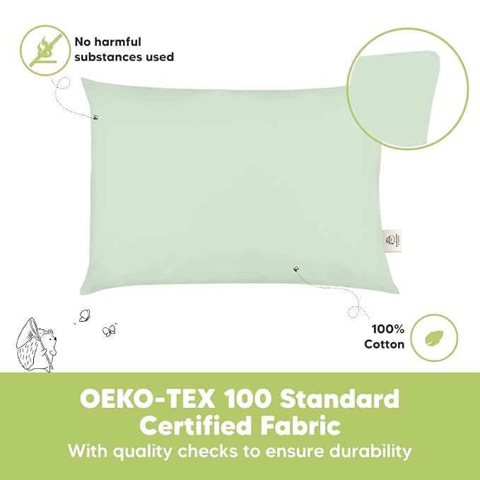 KeaBabies 2-Pack Toddler Pillow 13x18 - Image 5
