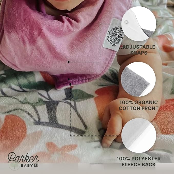 Parker Baby Bandana Drool Bibs 8 Pack Baby Bibs - Image 4