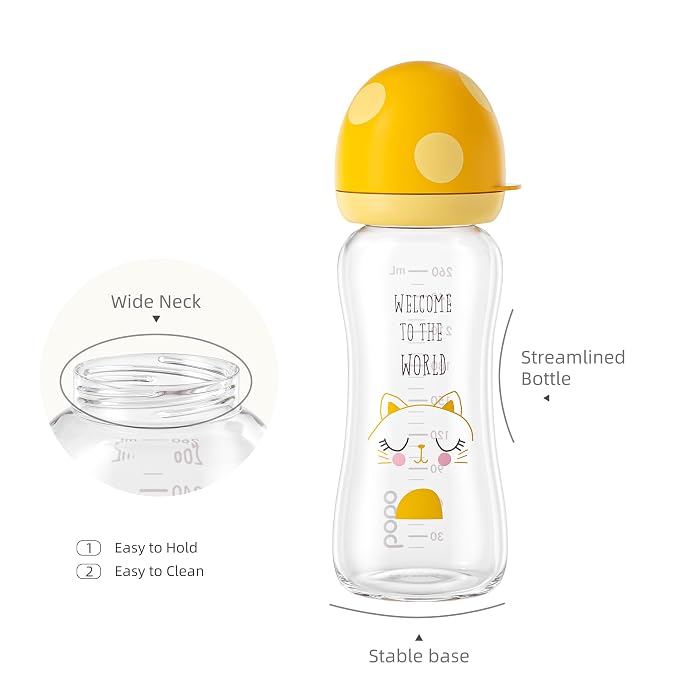 YOHKOH Natural Glass Baby Bottle - Image 3
