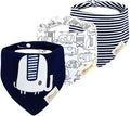 JN&LULU 3 Pack Newborn Baby Bibs Bandana Drool Bibs by JNLULU