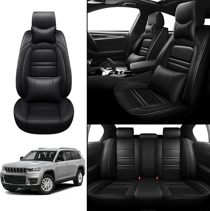 Car Seat Covers for JP Grand Cherokee 2011-2025 | 5-Seats Seat Covers, - Image 2