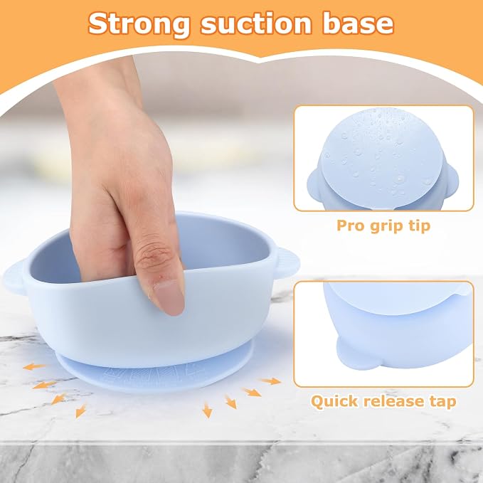 2 Pack Stainless Steel Baby Bowls - Image 5