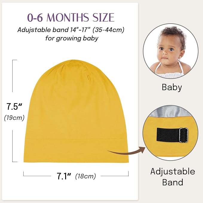 OLESILK Silk Baby Bonnet for 0-6 Months - Image 5