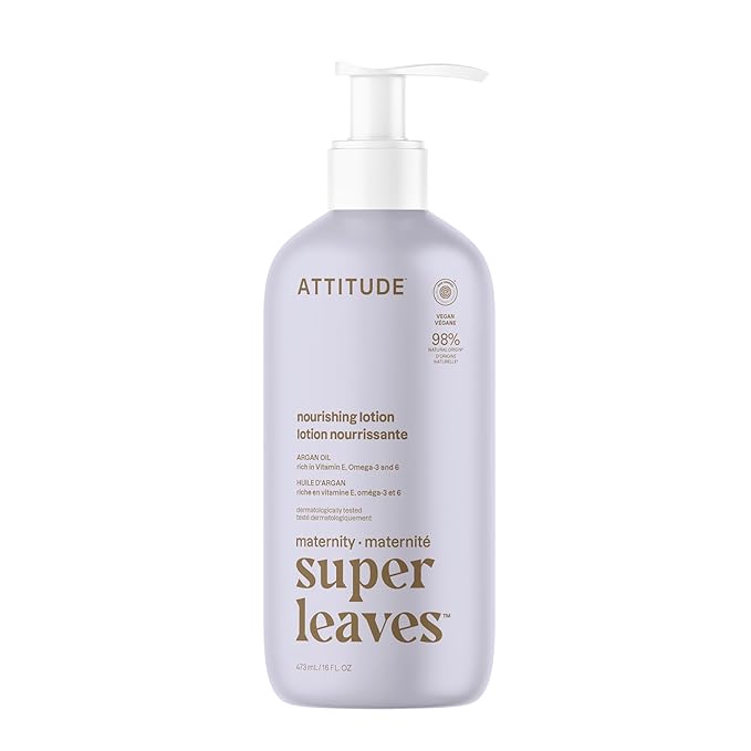 ATTITUDE Pregnancy Nourishing Body Lotion, EWG Verified, Dermatologically Tested by ATTITUDE