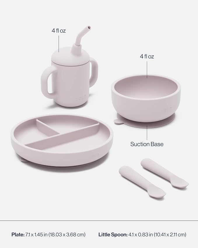Lalo First Bites Silicone Baby Feeding Set - Image 5