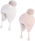 LANGZHEN Toddler Kids Infant Winter Hat, Earflap Knit Warm Cap Fleece Lined by LANGZHEN