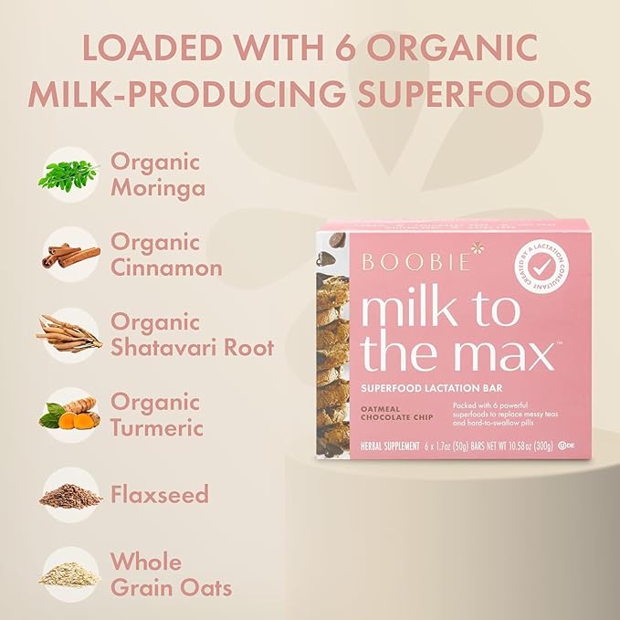 Boobie Bar Superfood Oatmeal Chocolate Chip Lactation Bar - Image 4