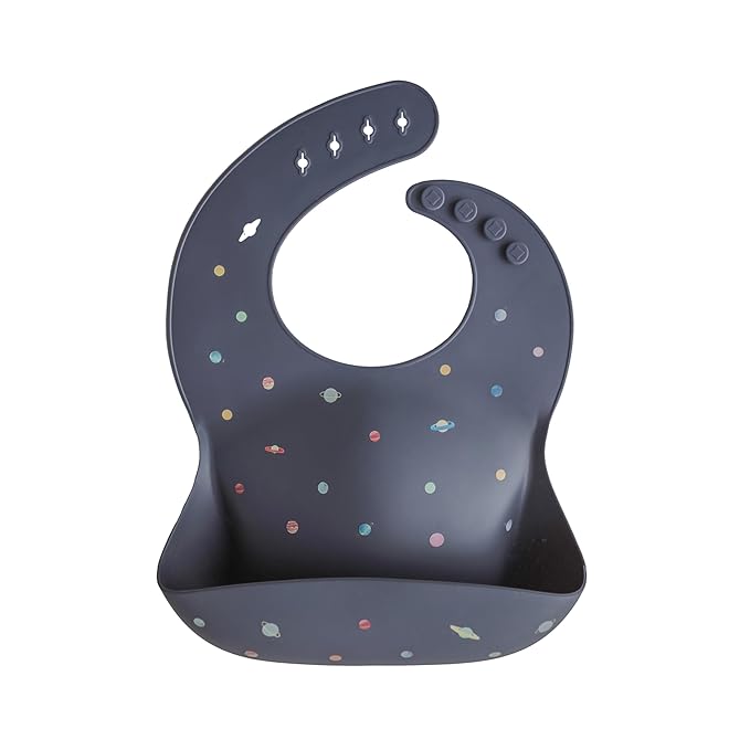 mushie Silicone Baby Bib | Adjustable Fit Waterproof Bibs by mushie