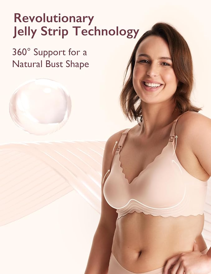 Momcozy Nursing Bras for Breastfeeding, Seamless Pregnancy Maternity Bra - Image 3