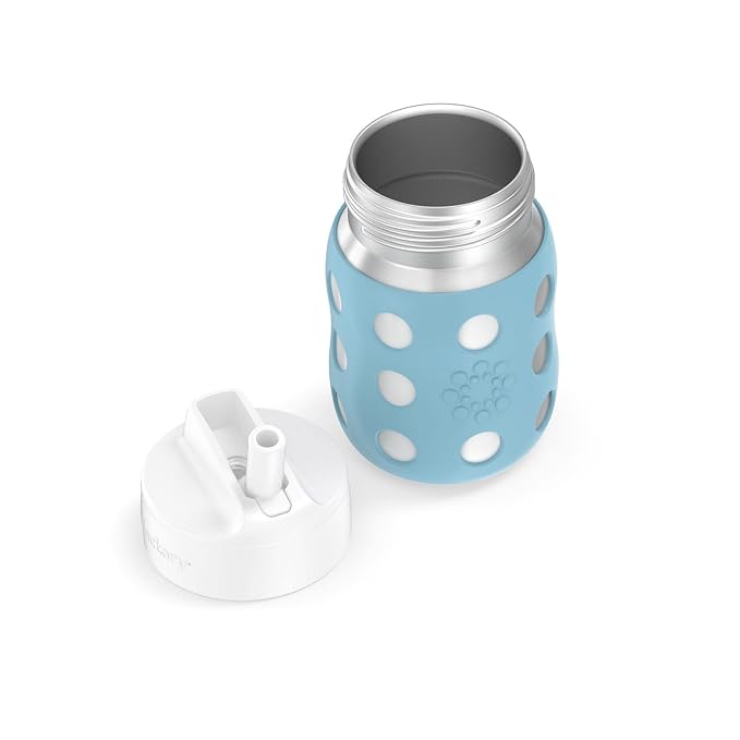 Lifefactory 8-Ounce Stainless-Steel Vacuum-Insulated Wide-Neck Baby Bottle - Image 4