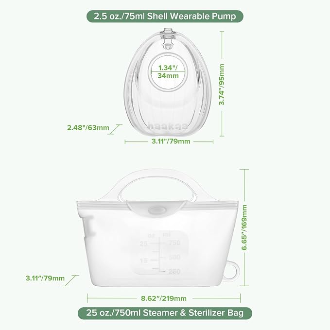 haakaa Wearable Silicone Breast Pump - Image 9