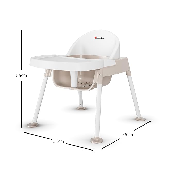 Foundations Secure Sitter 9" Feeding Chair, Stable “No Tip” Feet, 3-Point - Image 3