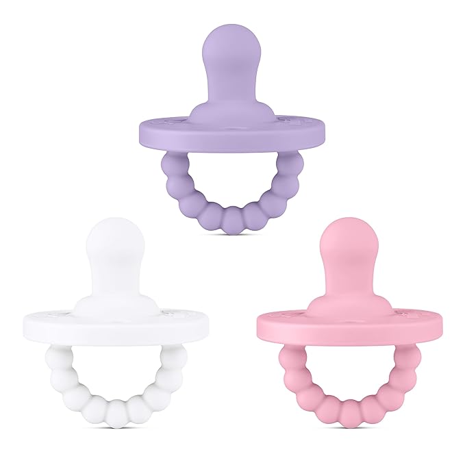 Ryan & Rose Cutie PAT All-in-One Pacifier and Teether Massaging Teething Ring by RyanAndRose