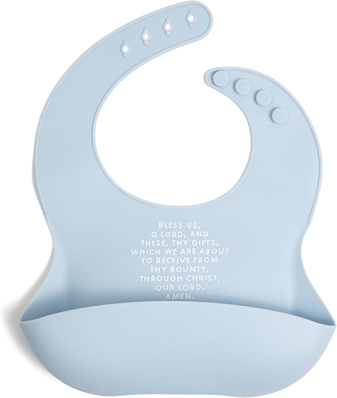 Be A Heart Silicone Baby Bibs, Adjustable Waterproof Bibs, Meal Blessing Bibs by BeAHeart