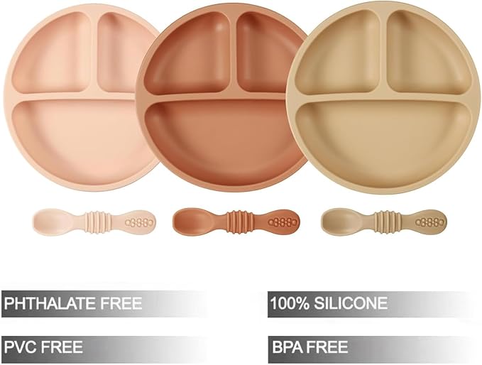 PandaEar 3 Pack Toddler Plates - Image 2