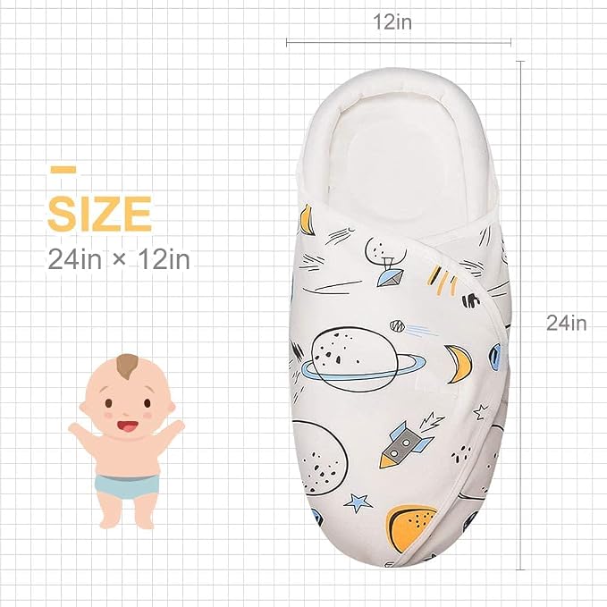 Premium Soft Cotton Baby Swaddle Blankets, Unisex Baby Blanket Wrap - Image 3