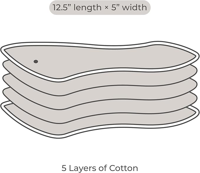 Nora's Nursery 5-Layer Cotton Inserts – 10 Pack - Image 3