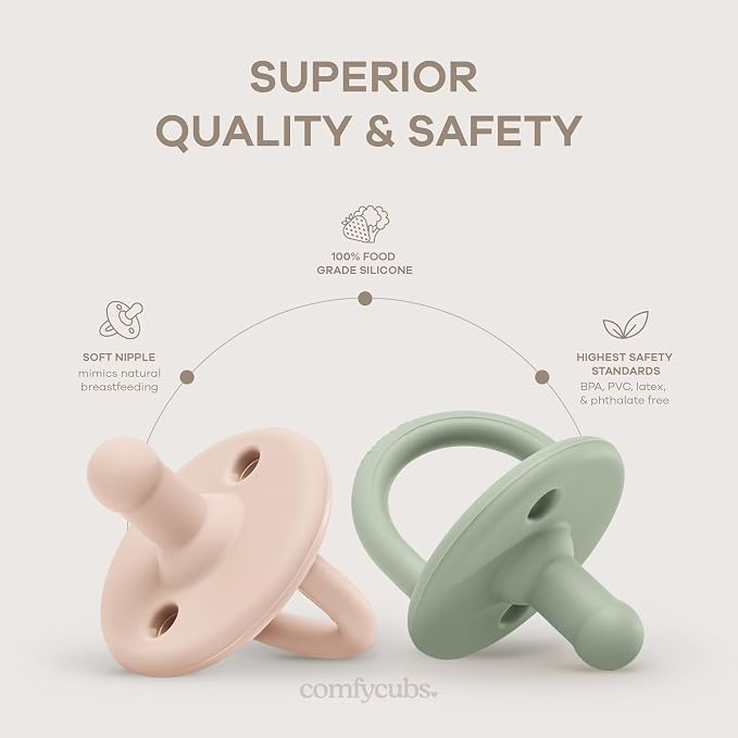 Comfy Cubs Baby Pacifiers, 5 Pack - Image 3