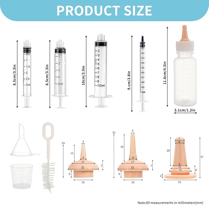 Pet Nursing Kit – Kitten Bottle Feeding Set - Image 2