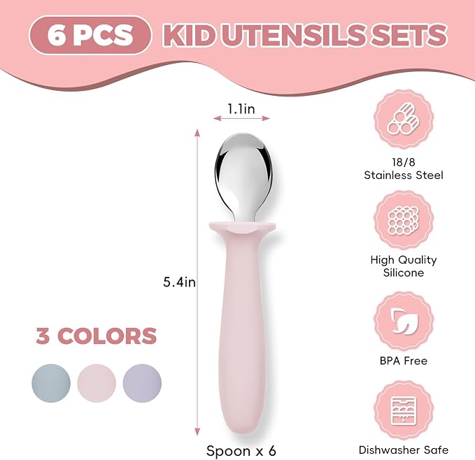 6 PCS Toddler Spoons Set - Image 2