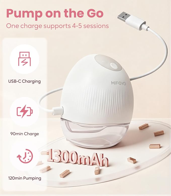 Wearable Breastfeeding Pump, Hands-Free Breast Pump – Electric Portable Breast - Image 6