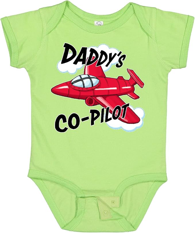 inktastic Daddys Co-Pilot for Fathers Day Baby Bodysuit by Inktastic