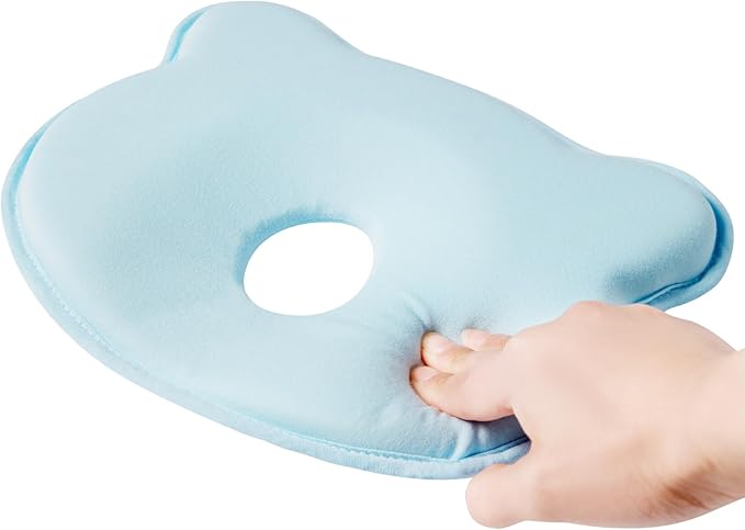 Memory Foam Baby Pillow, Portable Cartoon Bear Soft and Cozy Pillow, Breathable - Image 5
