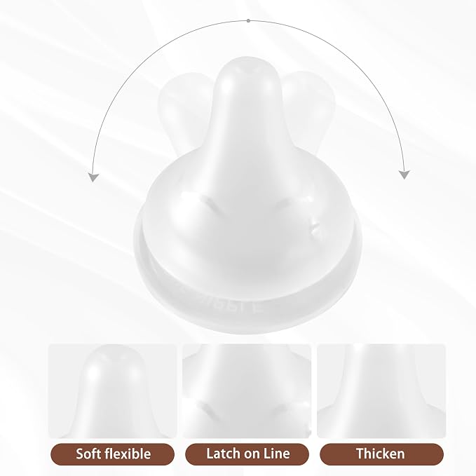 Glass Baby Bottles with Natural Response Nipple Size SS - Image 7