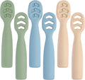 Baby Spoons Self Feeding 6+ Months Set, 6 Pack First Stage Baby Led Weaning by Eascrozn