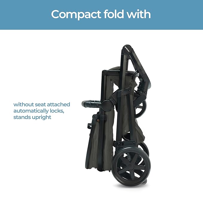 Mompush Baby Stroller, Convertible 2-in-1, Infant Car Seat Compatible, Includes - Image 5